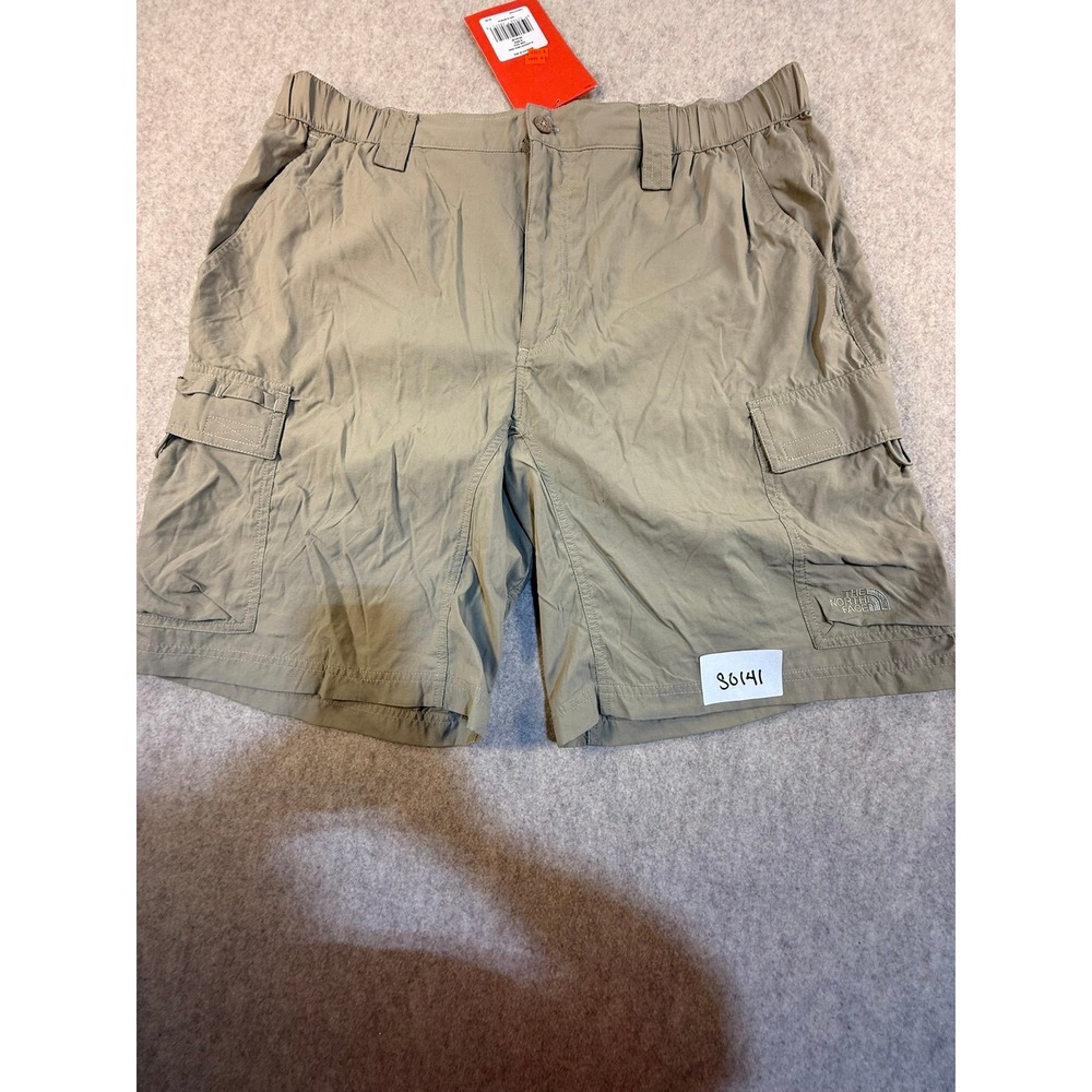 The North Face Mens Horizon Cargo Shorts‎ Dune Beige Ripstop Hiking XL NEW